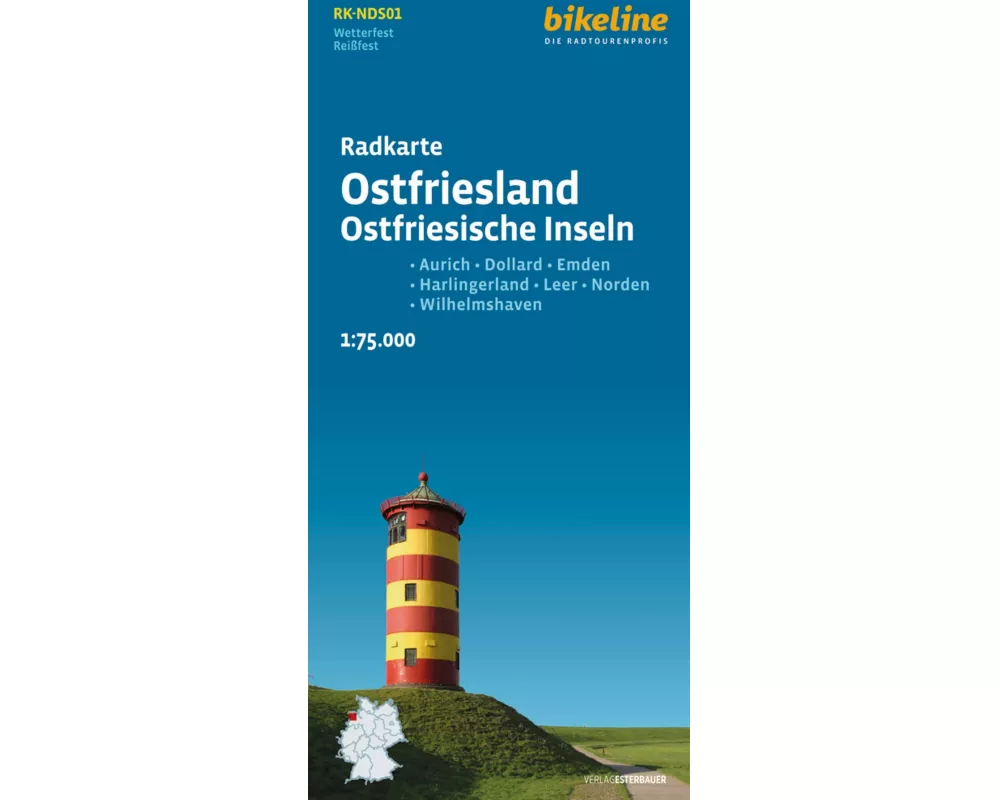 Radkarte Ostfriesland Ostfriesische Inseln