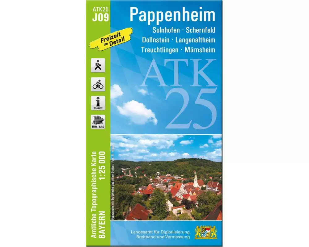 ATK25-J09 Pappenheim (Amtliche Topographische Karte 1:25000)