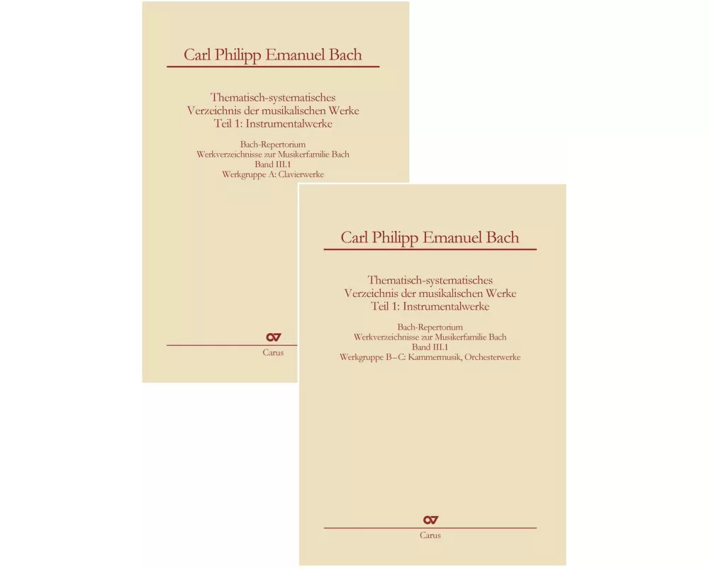 Bach-Repertorium Band III.1: Carl Philipp Emanuel Bach