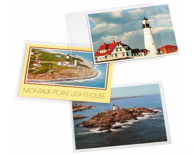 Schutzhüllen für Briefe und Ansichtskarten, 150x107 mm, 50er Pack<BR>HP Schutzhüllen 150x107 mm, 50er Pack