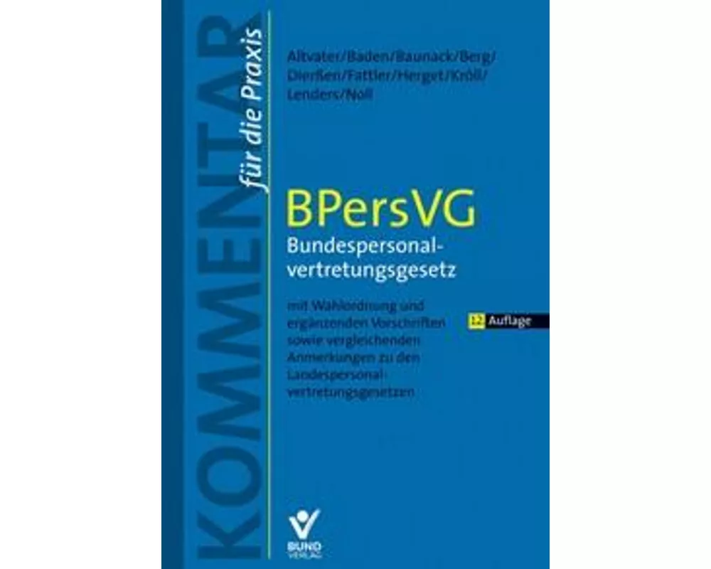 BPersVG - Bundespersonalvertretungsgesetz
