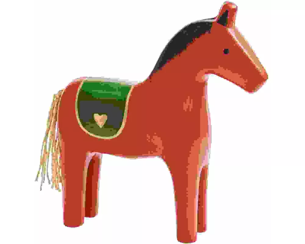 Holz-Pferd, Rot, FSC 100%