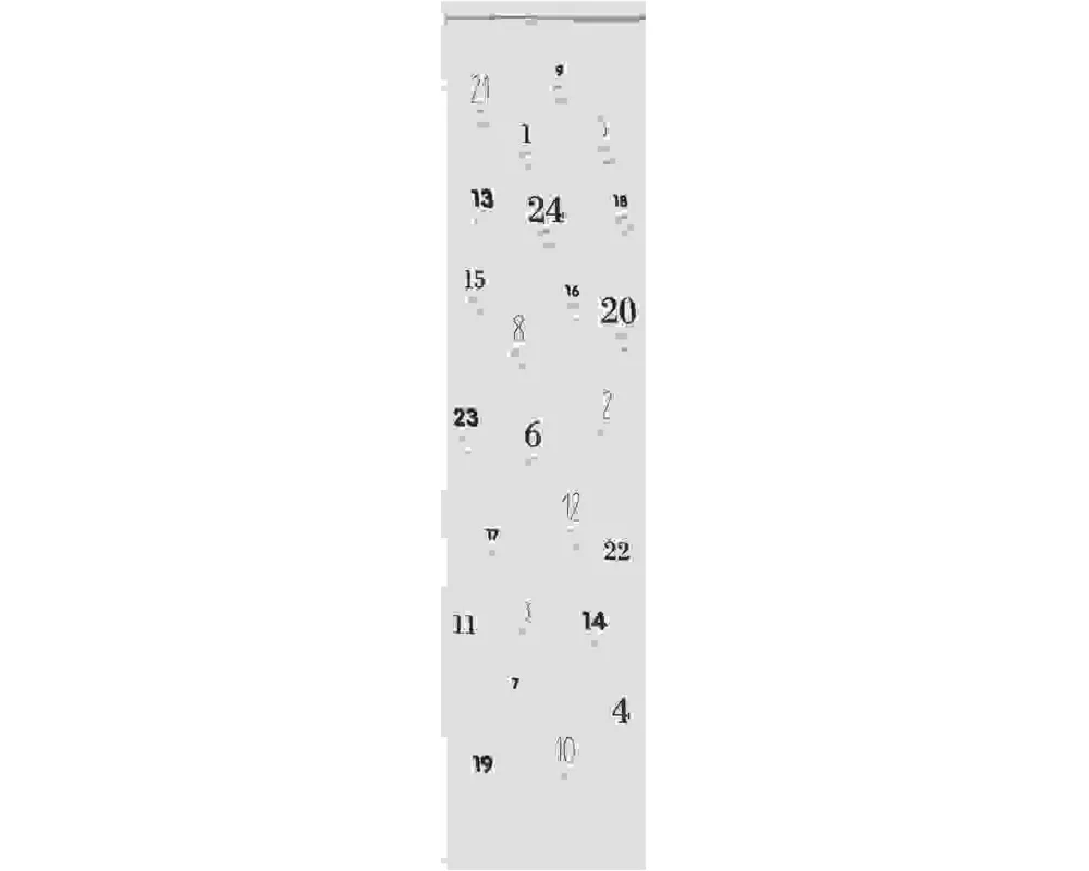 Stickpackung Vorgezeichnet, Adventskalender Zahlen