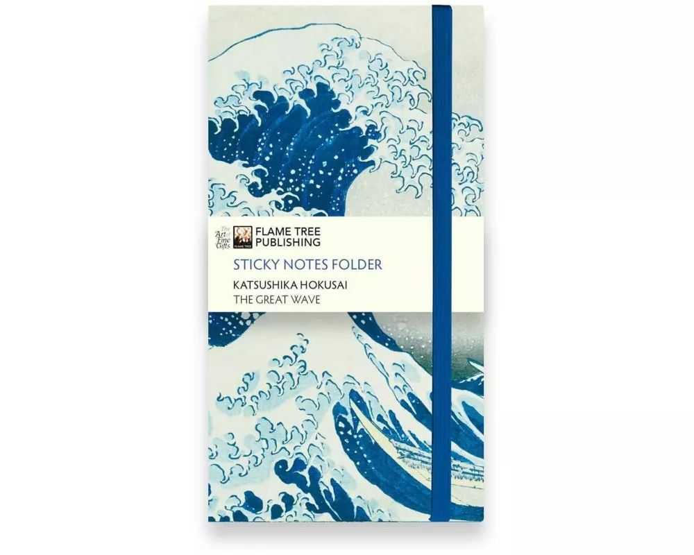 Katsushika Hokusai: The Great Wave Flame Tree Sticky Notes Folder