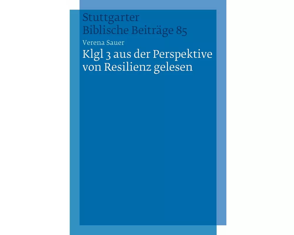 Klgl 3 aus der Perspektive von Resilienz gelesen