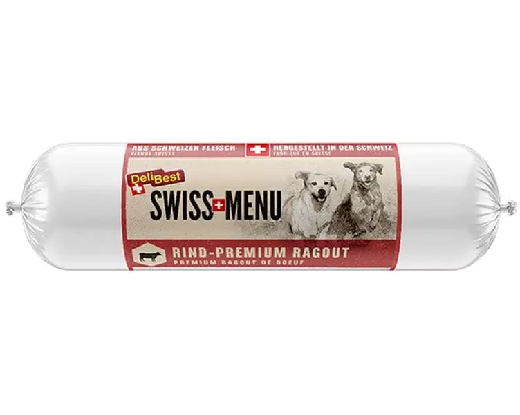 DeliBest Nassfutter SWISS MENU PremiumRagout Rind, 400 g