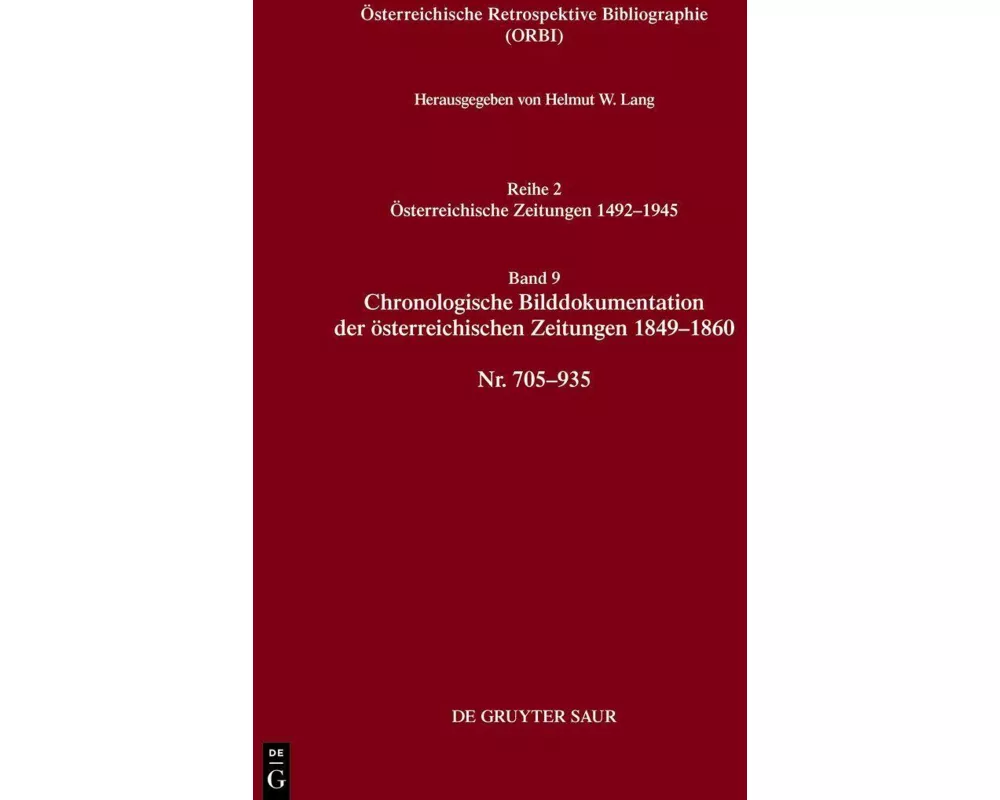 Bibliographie der österreichischen Zeitungen 1492–1945