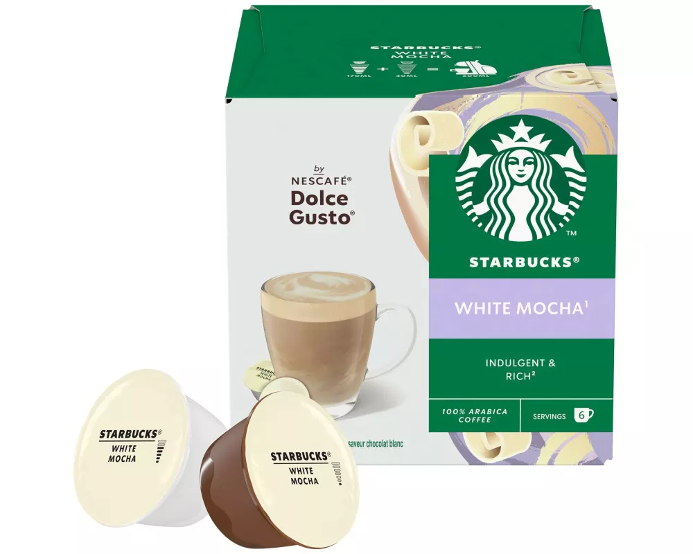 Starbucks Kaffeekapseln White Mocha by Nescafé Dolce Gusto 6 Portionen