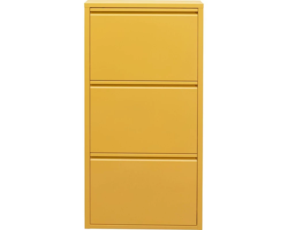 Kare Schuhschrank Caruso 3, Gelb