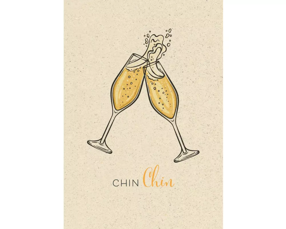 Natur Verlag Glückwunschkarte Chin Chin 12.2 x 17.5 cm
