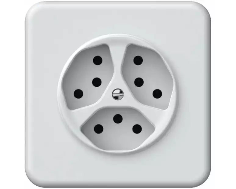 Hager Steckdose ORIGIN UP-Steckdose 3xT13 QuickConnect ws
