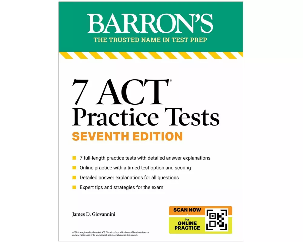 7 ACT Practice Tests, Seventh Edition + Online Practice (2026)