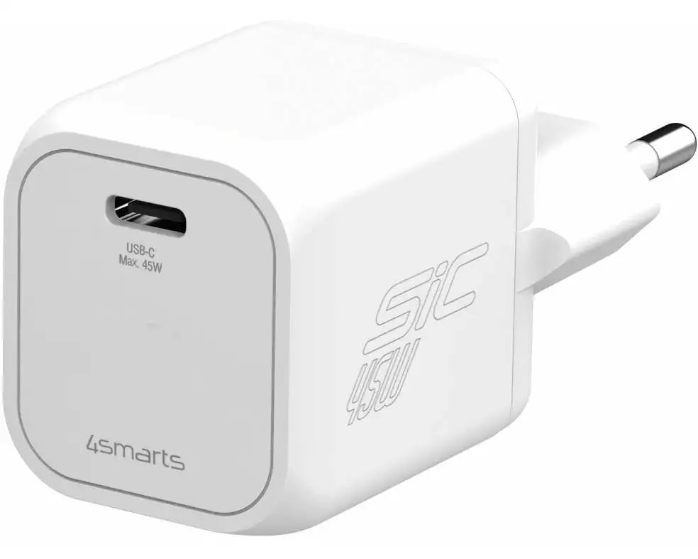 4smarts USB-Wandladegerät PDPlug SiC 45W 1C SiC 45W 1C weiss