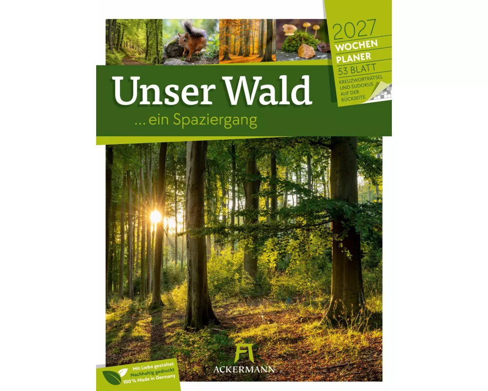 Unser Wald Wochenplaner Kalender 2027