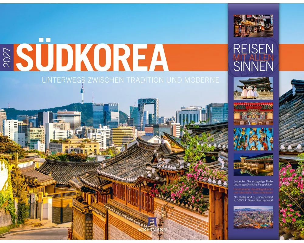 Südkorea Kalender 2027 | Unterwegs zwischen Tradition und Moderne