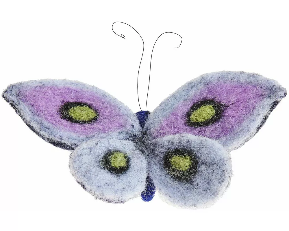 Aufhänger Filz-Schmetterling dunkelblau 10 x 10,5 x 7cm