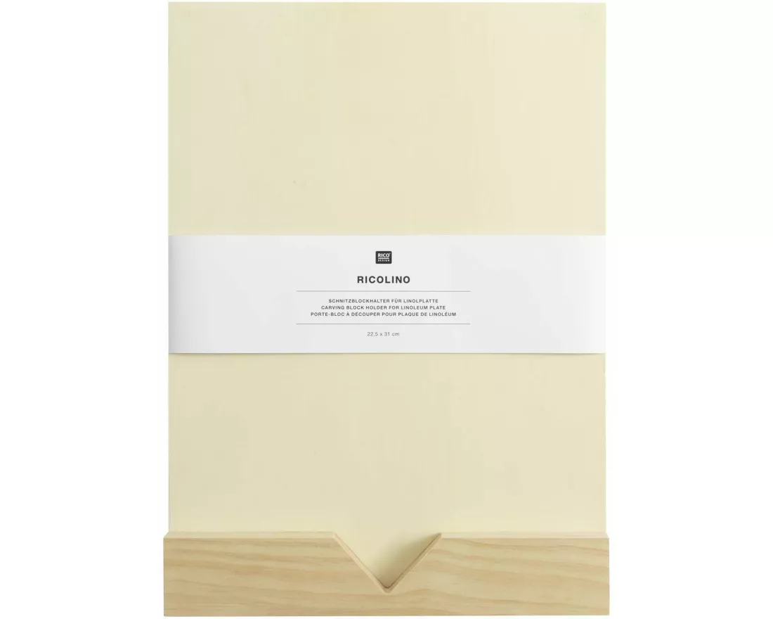 Schnitzblockhalter für Linolplatte FSC 100%, 22,5 x 31 cm