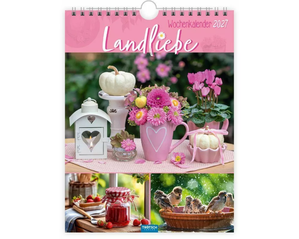 TRÖTSCH - Wochenkalender zum Hängen Landliebe 2027