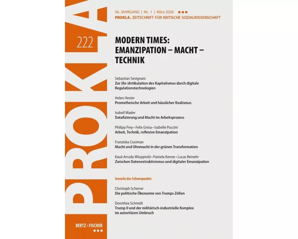 Modern Times: Emanzipation - Macht - Technik