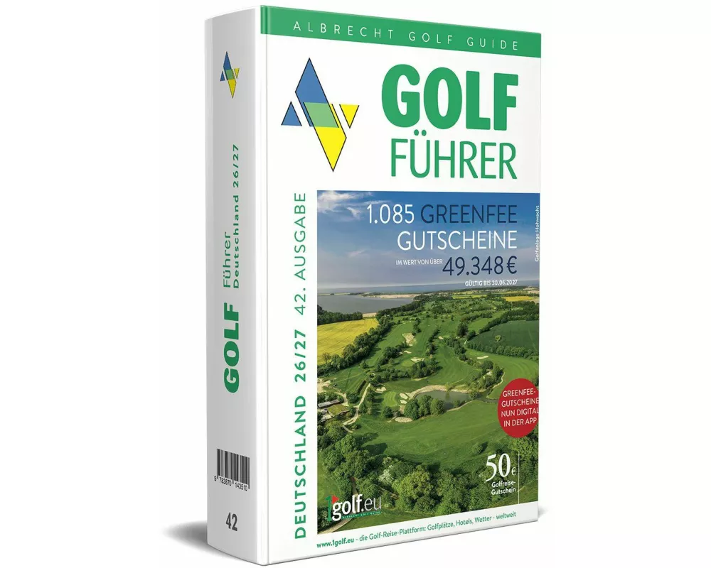 Albrecht Golf Führer Deutschland 26/27 inklusive Greenfee Gutscheinen