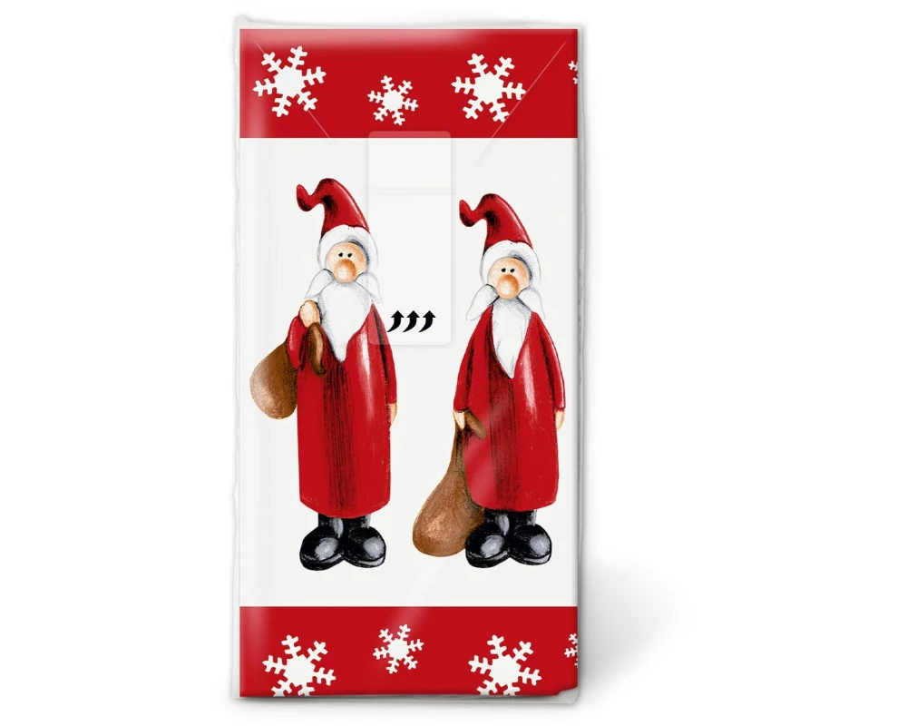 Paper + Design Taschentücher Santa 1 Päckchen à 10 Taschentücher