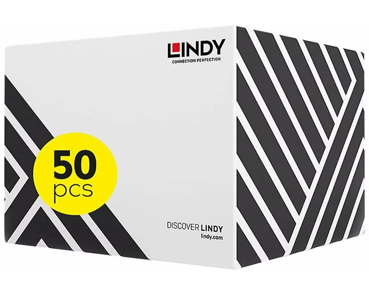 LINDY 0.5m Cat.5e F/UTP Cable 50pcs
