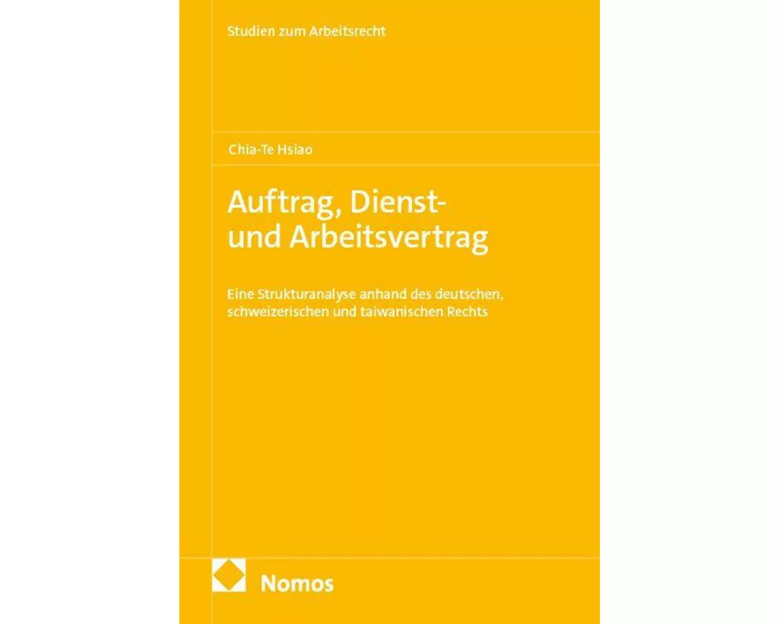 Auftrag, Dienst- und Arbeitsvertrag
