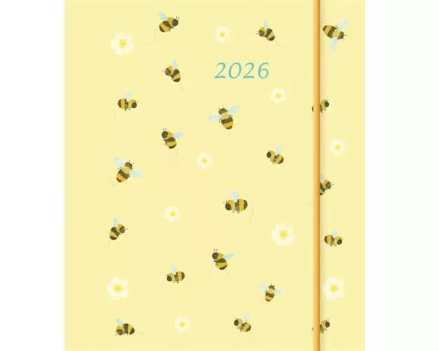 Little Bees Square Pocket Diary 2026