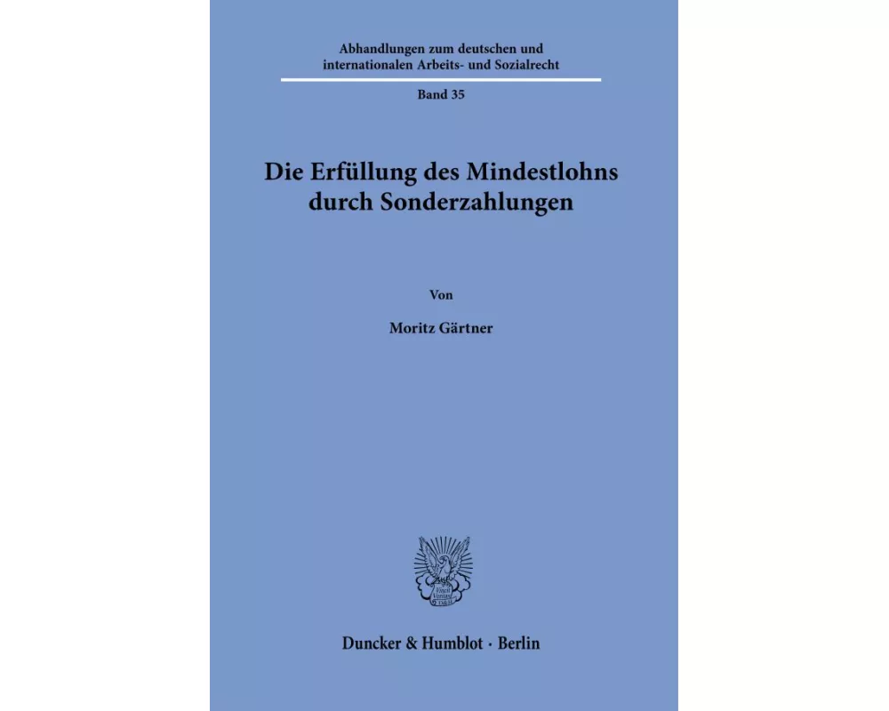 Die Erfüllung des Mindestlohns durch Sonderzahlungen
