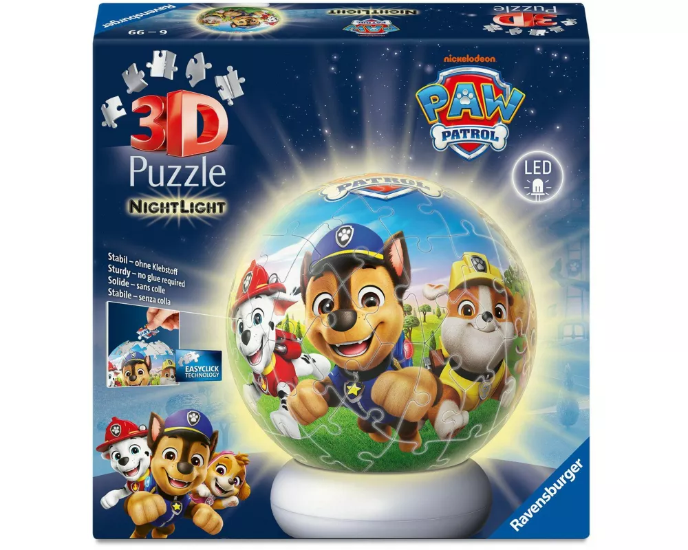 3D Puzzle-Ball Nachtlicht Paw Patrol