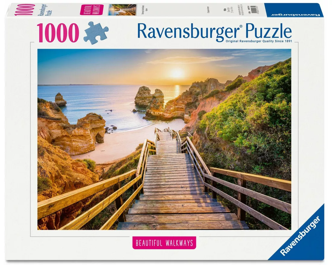 Erwachsenenpuzzle 1000 Teile - Holztreppe zum Praio do Camillo