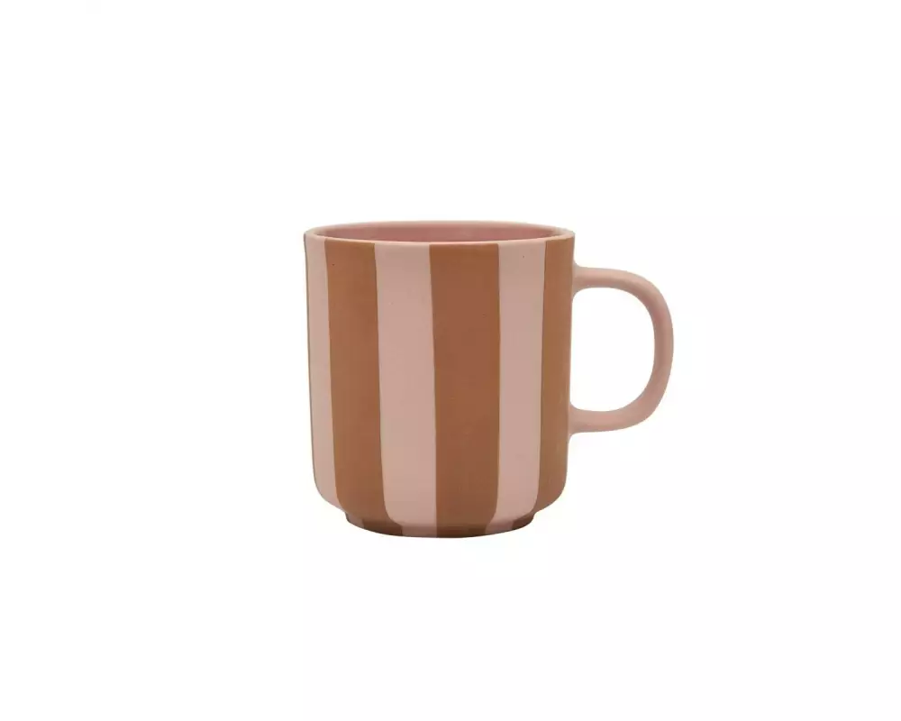 OYOY Teetasse Toppu 300 ml, 1 Stück, Caramel/Rosa