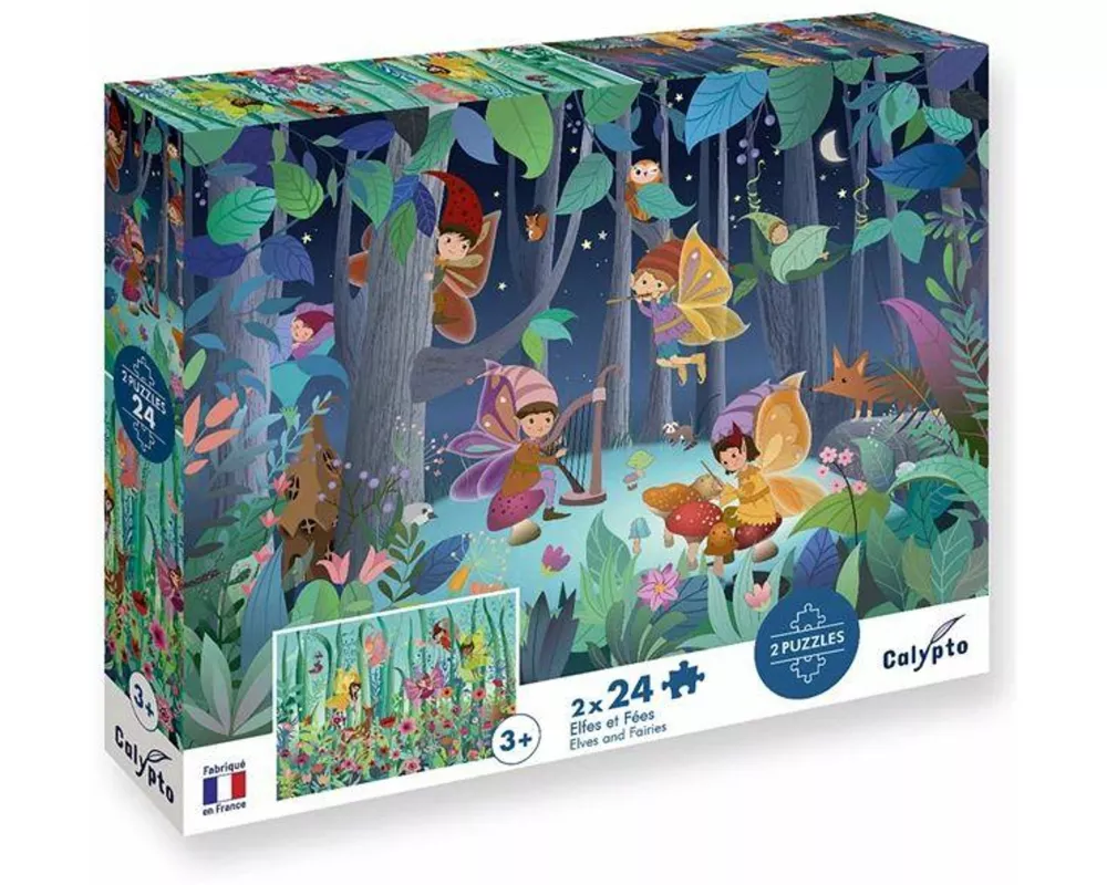 Elfen und Feen 2x24 Teile Puzzle