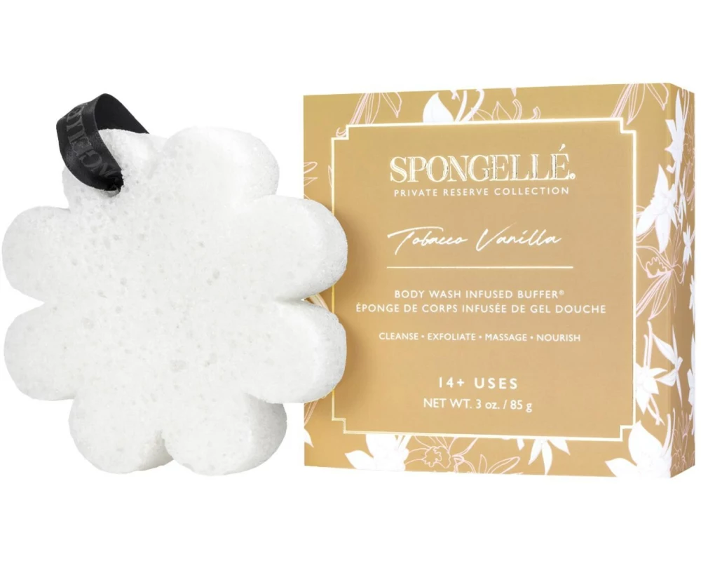 SPONGELLÉ Duschschwamm Private Reserve Flower Tobacco Vanilla 85 g