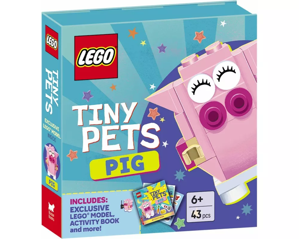 LEGO Books. Tiny Pets: Pig (with exclusive pig mini-build, paper crafts, stickers and activity book)