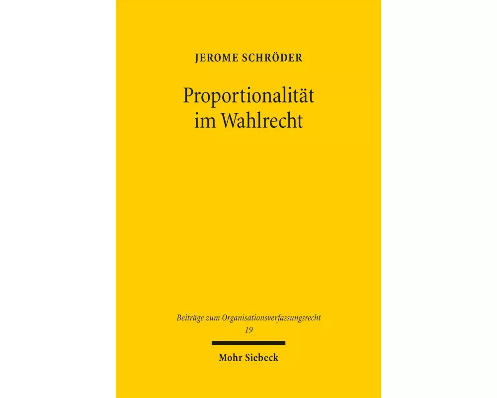 Proportionalität im Wahlrecht