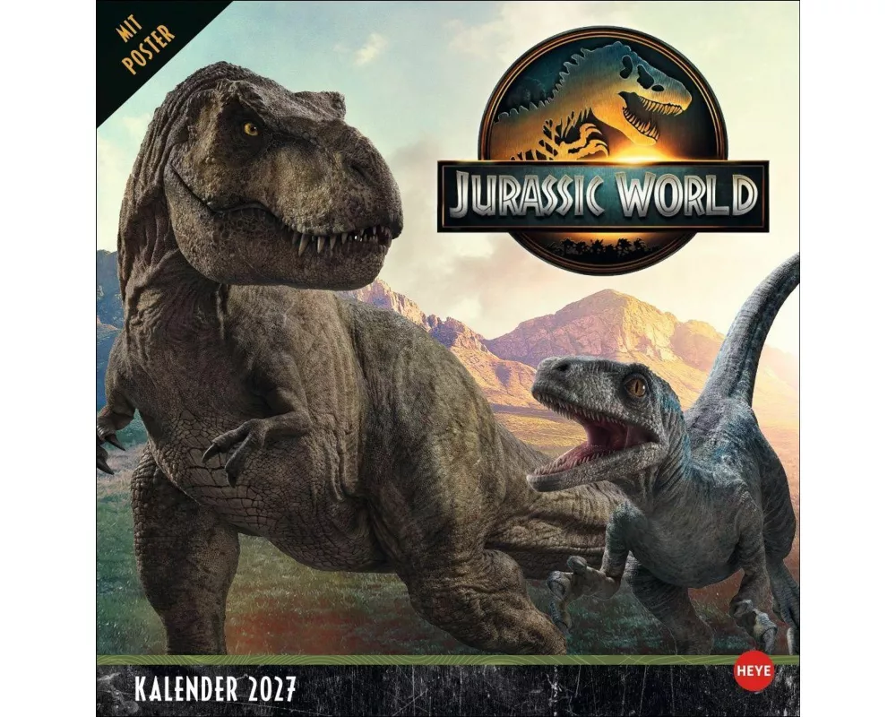 Jurassic World Broschurkalender 2027