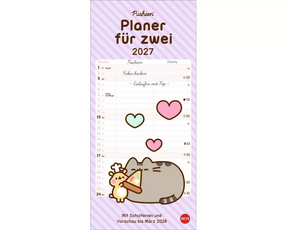Pusheen Planer für zwei 2027