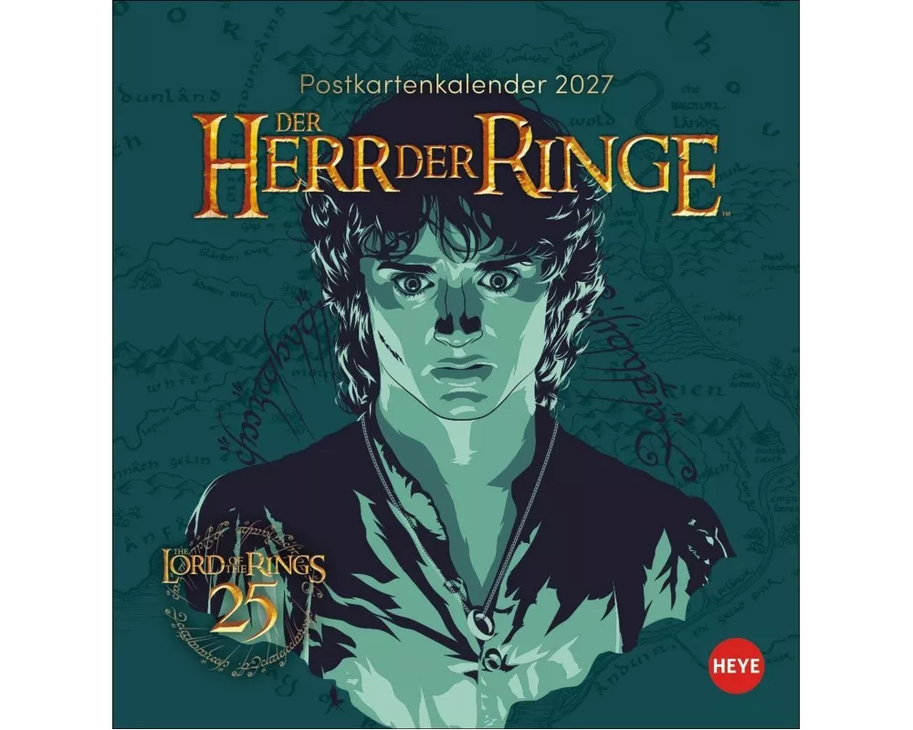 Herr der Ringe Postkartenkalender 2027