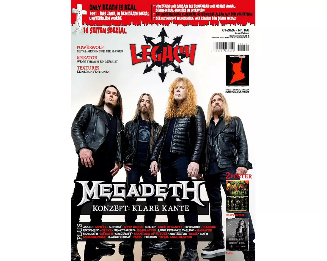 LEGACY MAGAZIN: THE VOICE FROM THE DARKSIDE. Ausgabe #160 (1/2026)