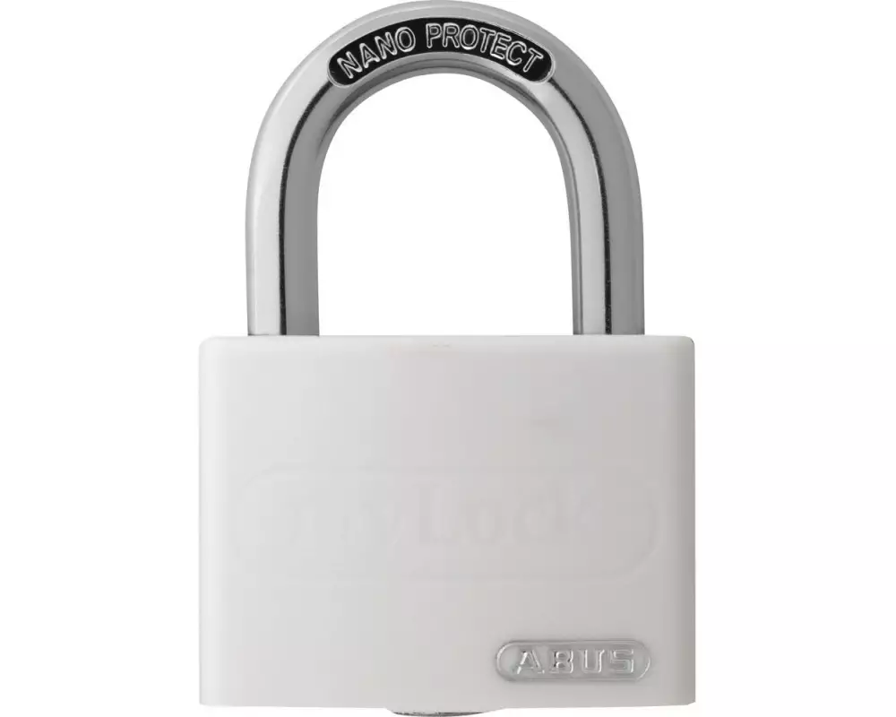 Abus Vorhängeschloss T65AL/40 Weiss Aluminium