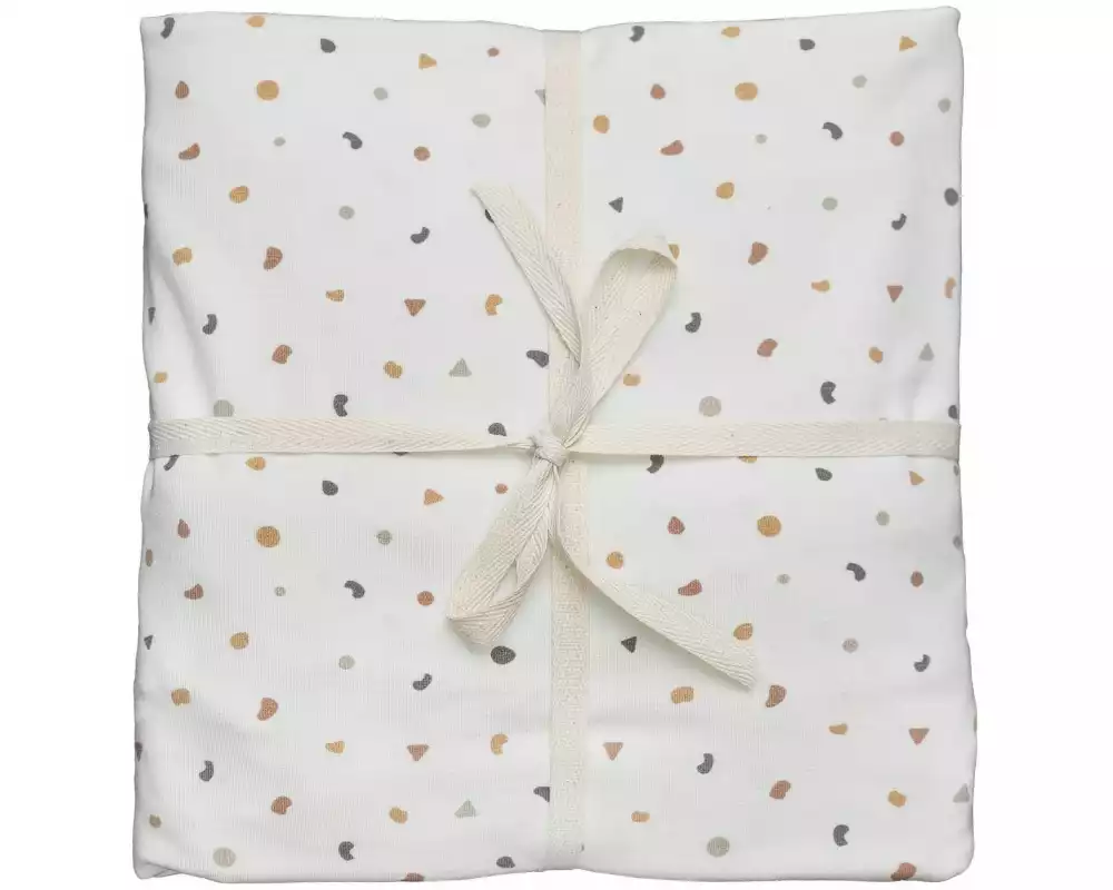 ZEWI bébé-jou Fix-Leintuch Bambus Confetti Mix 45 x 90 cm