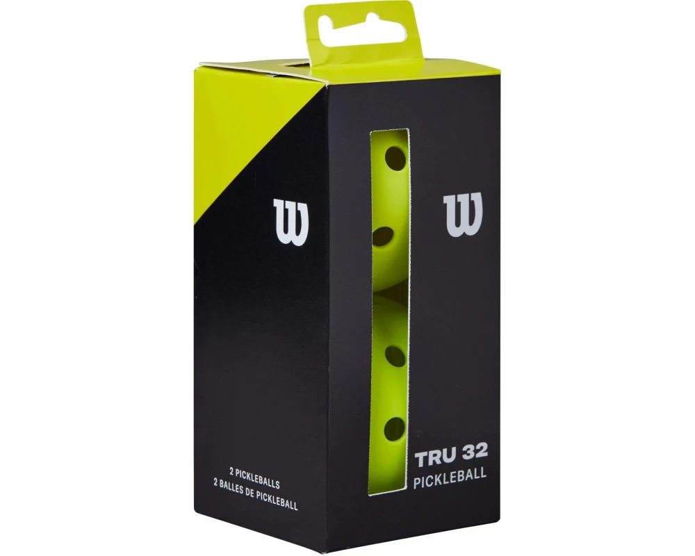 Wilson Pickleball Bälle Tru 32 2er-Pack, Gelb