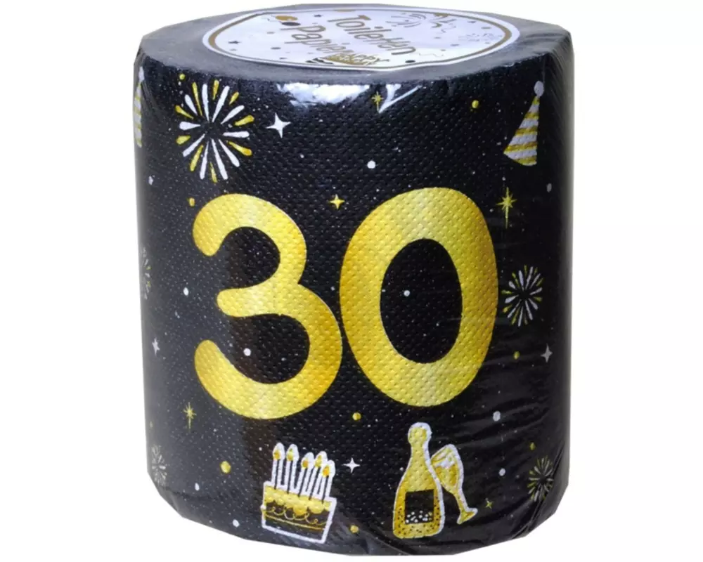 Trendcompany Scherzartikel Wc Papier, 30. Geburtstag
