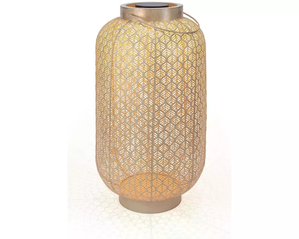 STT Laterne Solar Antic Grand Grafic, 75 cm, Hellbeige