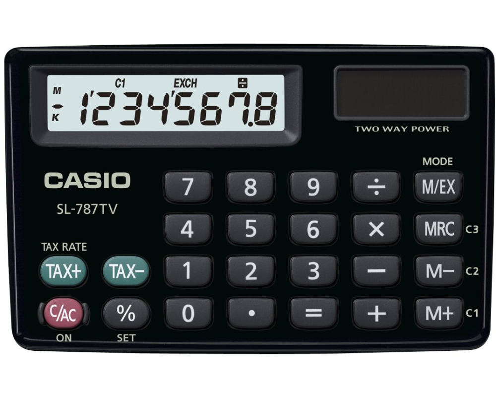 CASIO Taschenrechner SL-787TV-BK