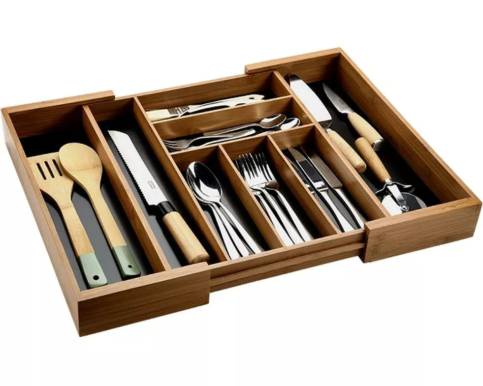 Kesper Besteckkasten Braun/Dunkelbraun