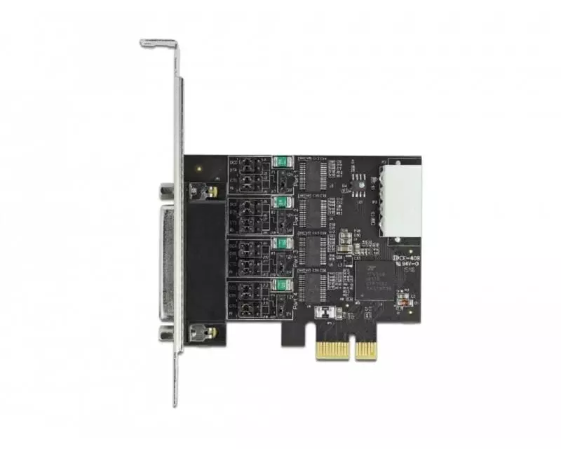Delock PCI-Express-Karte 89895 4x RS-232 mit Spannungsversorgung