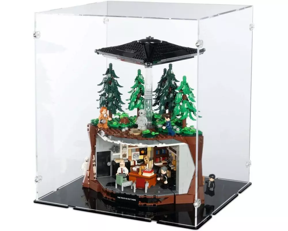 iDisplayit Acryl-Display für LEGO 21369 The X-Files (Mit schwarzem Boden)