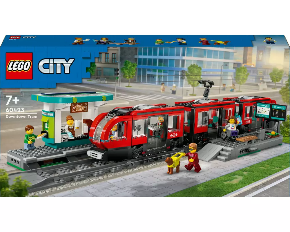 LEGO® City Strassenbahn mit Haltestelle 60423